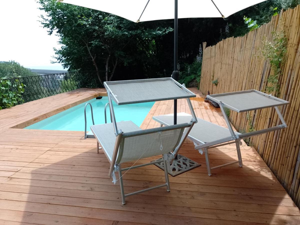 Flat With Panoramic Terrace And Private Pool Mt5X3 Apartment Таормина Екстериор снимка
