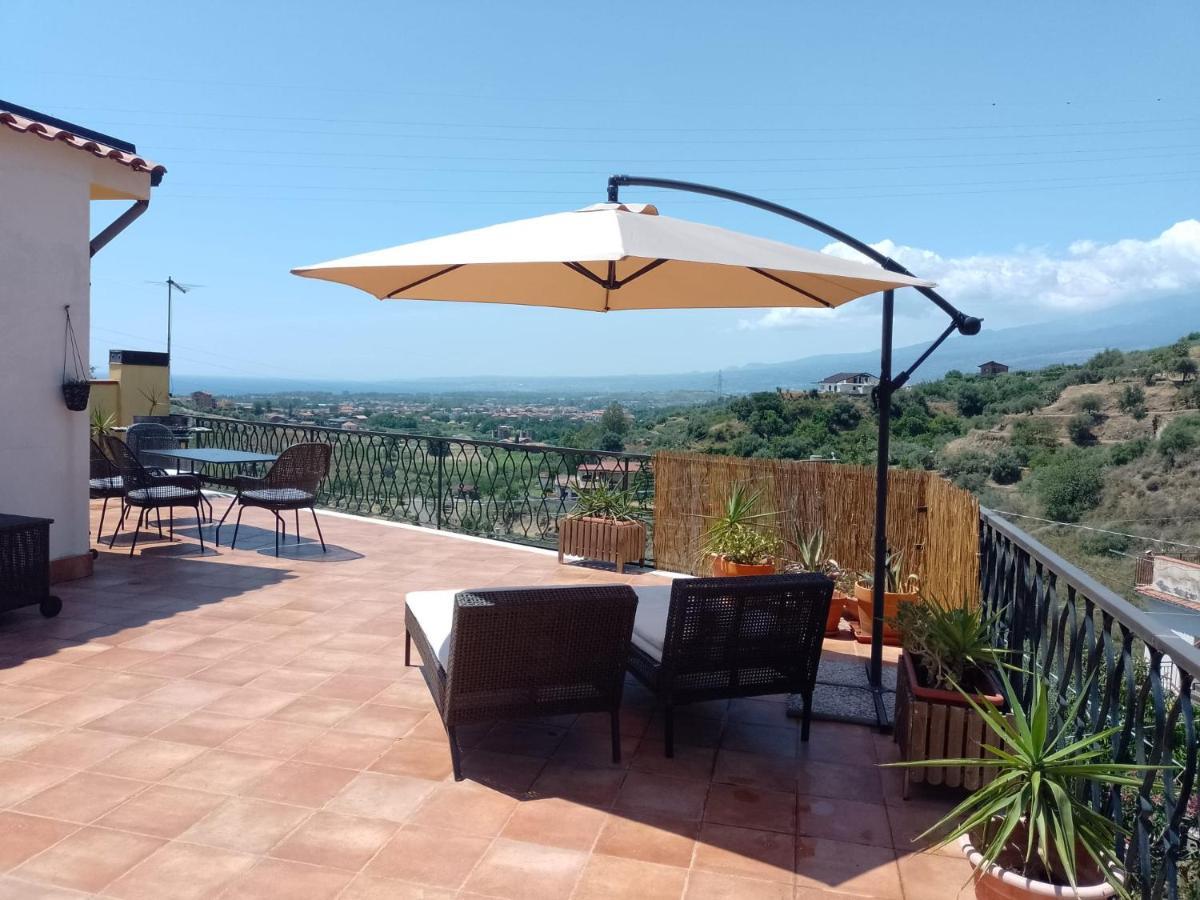 Flat With Panoramic Terrace And Private Pool Mt5X3 Apartment Таормина Екстериор снимка