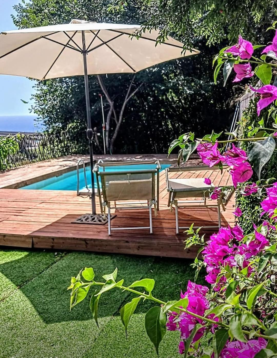 Flat With Panoramic Terrace And Private Pool Mt5X3 Apartment Таормина Екстериор снимка